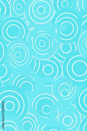 Turquoise repeated circle pattern 