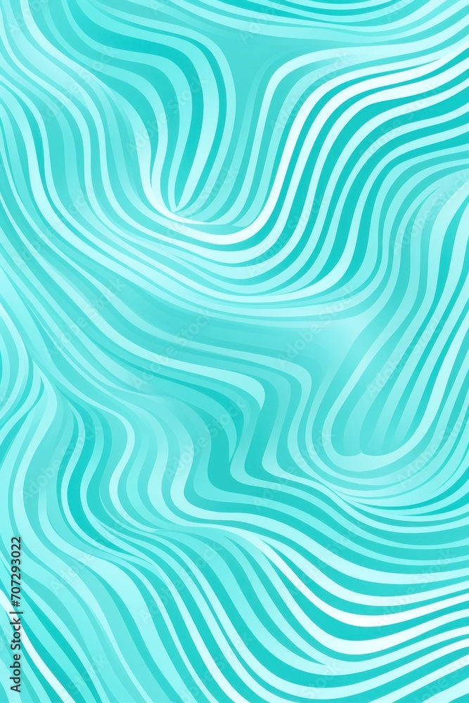 Turquoise repeated soft pastel color vector art line pattern 