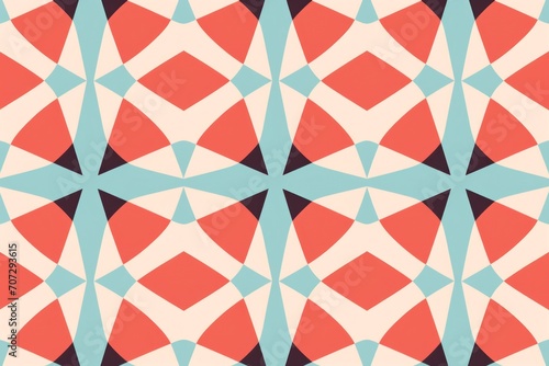 Vermilion repeated soft pastel color vector art line pattern 