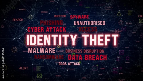 cyber attack identity theft data breach concept photo