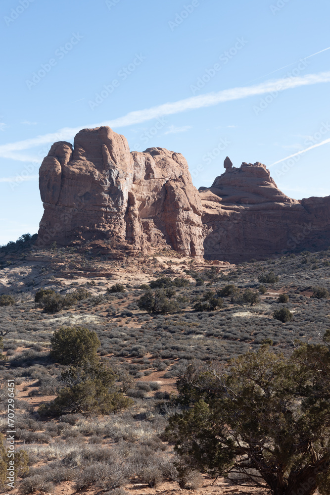 Obraz premium landscape of rock formations in the desert in Utah 