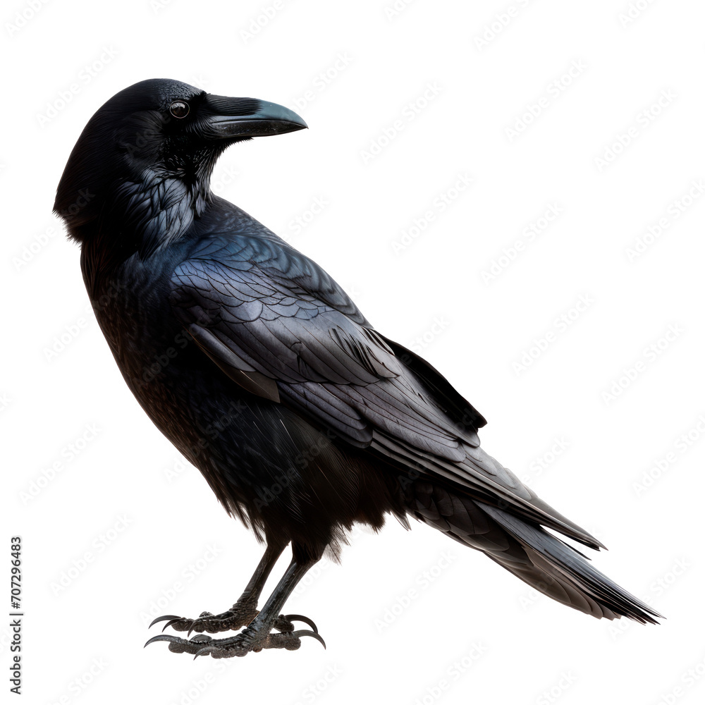 Black carrion crow isolated on transparent background. PNG Black carrion crow isolated on transparent background. PNG