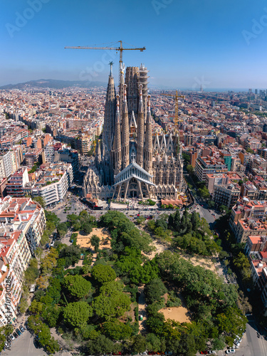 Barcelona Sagrada Familia view from above © Andreas May