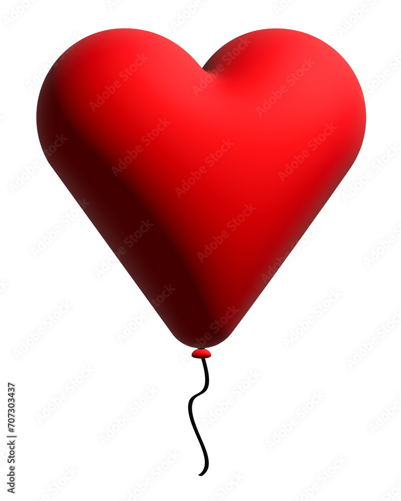 Globo con forma de corazón. Para Día de San Valentín, aniversarios y celebraciones. 