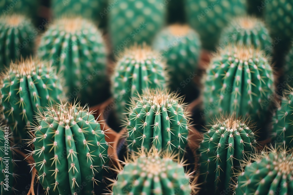 Background of green cactuses Background of green cactuses