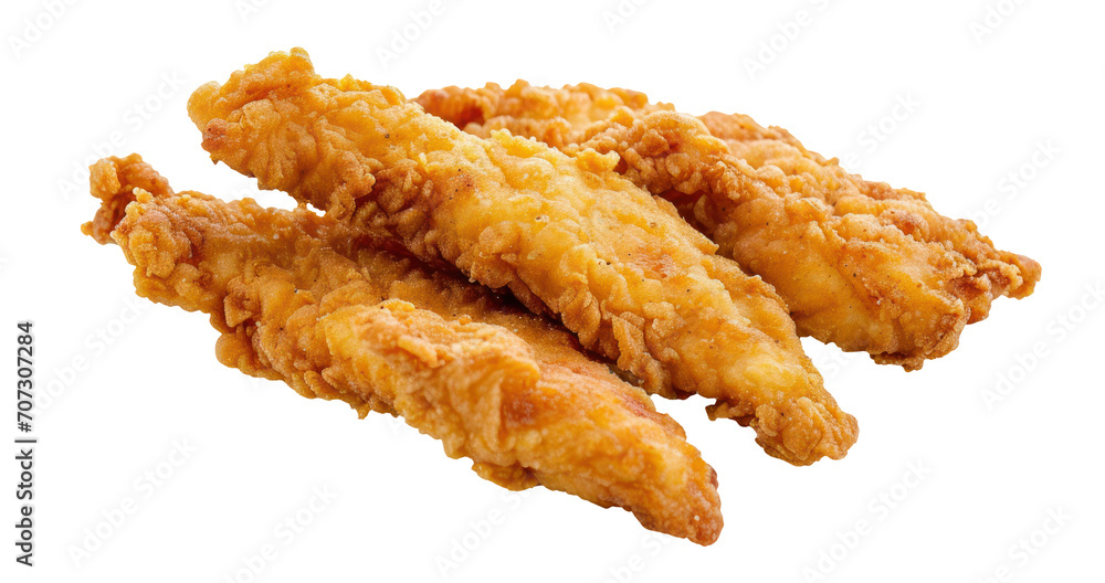 Fried Chicken Pieces on isolate Background Fried Chicken Pieces on isolate Background