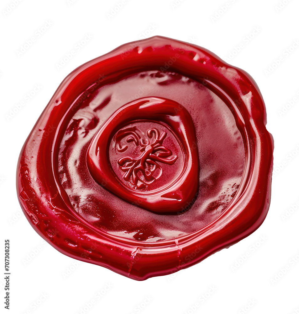 Red Wax Seal With Flower, An Elegant Symbol of Authenticity and Beauty Red Wax Seal With Flower, An Elegant Symbol of Authenticity and Beauty