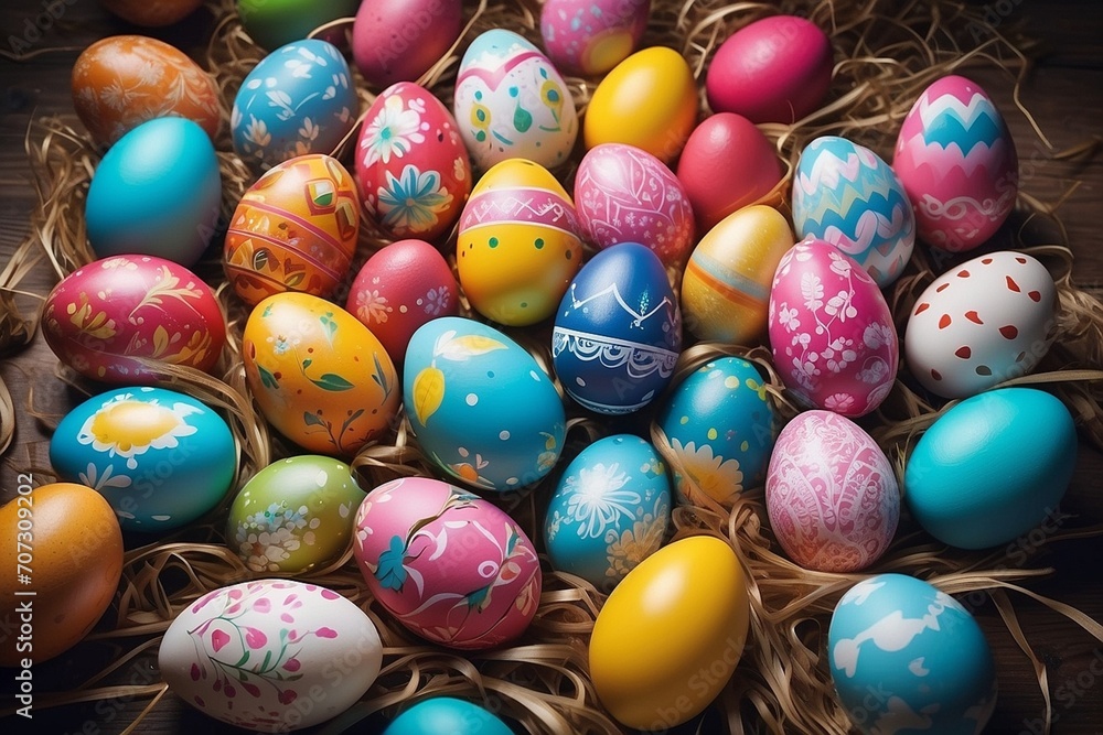 Decorative Delights: Beautifully Adorned Easter Eggs in Artful Splendor