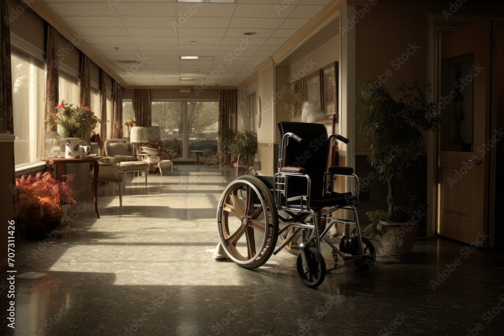 Obraz premium A retirement home, old age home, is a multi-residence housing facility intended for the elderly