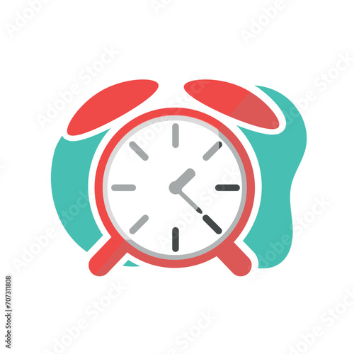 Alarm clock icon. Time. Vector graphics