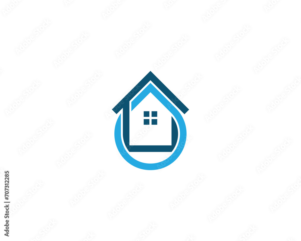 Home Drop Logo Concept symbol icon sign Element Design. House, Aqua, Mineral Oil, Droplet, Plumbing, Cleaning Service Logotype. Vector illustration template Home Drop Logo Concept symbol icon sign Element Design. House, Aqua, Mineral Oil, Droplet, Plumbing, Cleaning Service Logotype. Vector illustration template