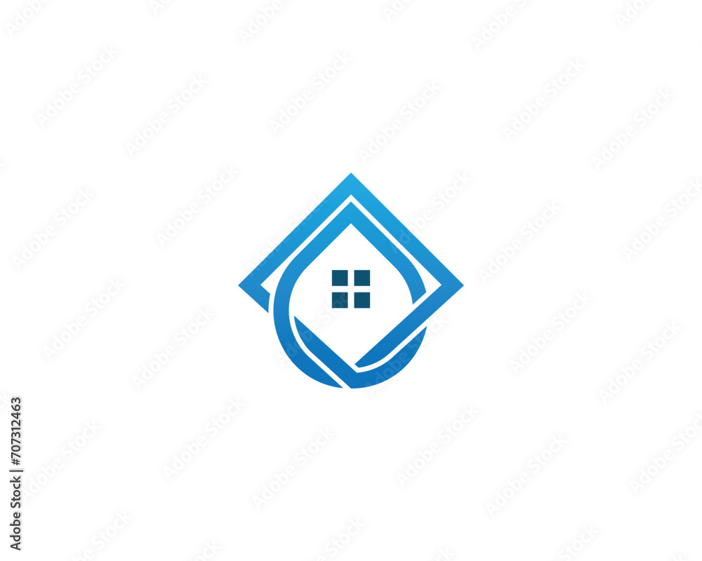 Home with Water Drop Logo Concept icon symbol sign Element Design. House, Aqua, Mineral Oil, Droplet, Plumbing, Cleaning Service Logotype. Vector illustration template Home with Water Drop Logo Concept icon symbol sign Element Design. House, Aqua, Mineral Oil, Droplet, Plumbing, Cleaning Service Logotype. Vector illustration template