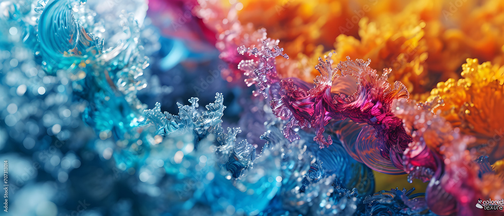 Vibrant coral blooms burst with a kaleidoscope of hues, transforming the reef into a dazzling display of natural beauty Vibrant coral blooms burst with a kaleidoscope of hues, transforming the reef into a dazzling display of natural beauty