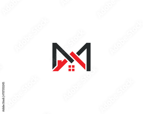 Free Download initial Letter M Home Real Estate Logo Concept icon sign symbol Element Design. House, Mortgage, Realtor Logotype. Vector illustration template - GFXLoad