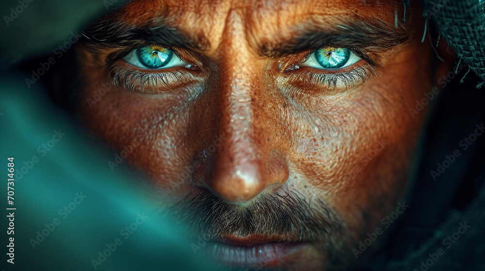 A striking close-up portrait of a man with incredibly beautiful eyes, their deep, mesmerizing color captivating the viewer, framed by expressive lashes and illuminated by soft natu A striking close-up portrait of a man with incredibly beautiful eyes, their deep, mesmerizing color captivating the viewer, framed by expressive lashes and illuminated by soft natu