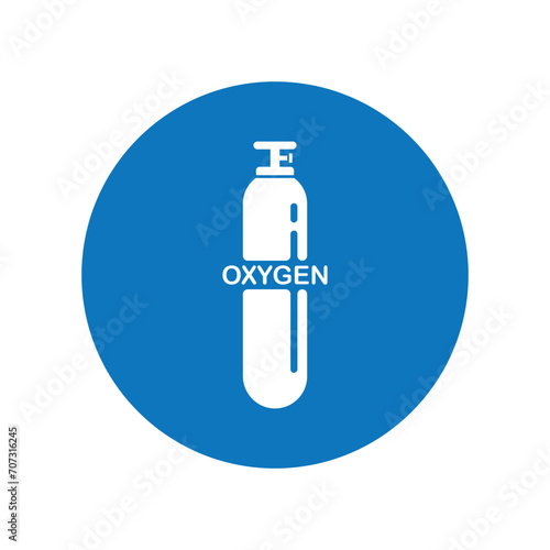 Oxygen cylinder icon