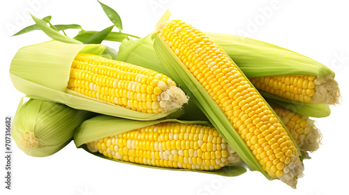 
corn on the cob png, fresh corn, summer vegetable, corn clipart, transparent background, culinary illustration, farm-fresh delight photo
