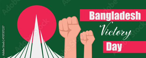 Festive banner for Bangladesh Victory Day