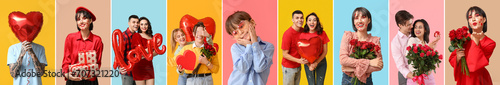 Set of different people cel...