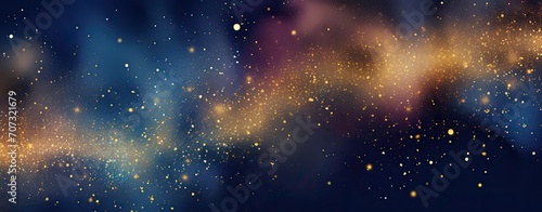 glowing stars and glitter