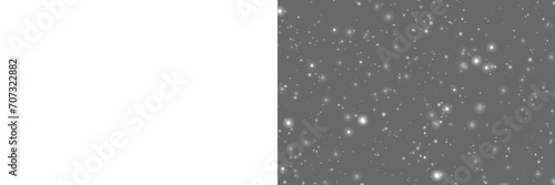 Falling snow isolated on transparent background. Heavy light snowfall, snowflakes Snow flakes, snow background. Bokeh lights png