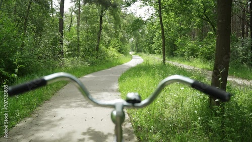 Bicycle in woods