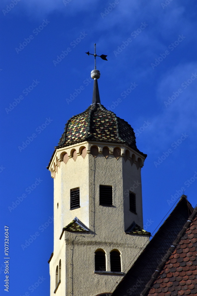 Turm der Michaelskirche in Heidenheim