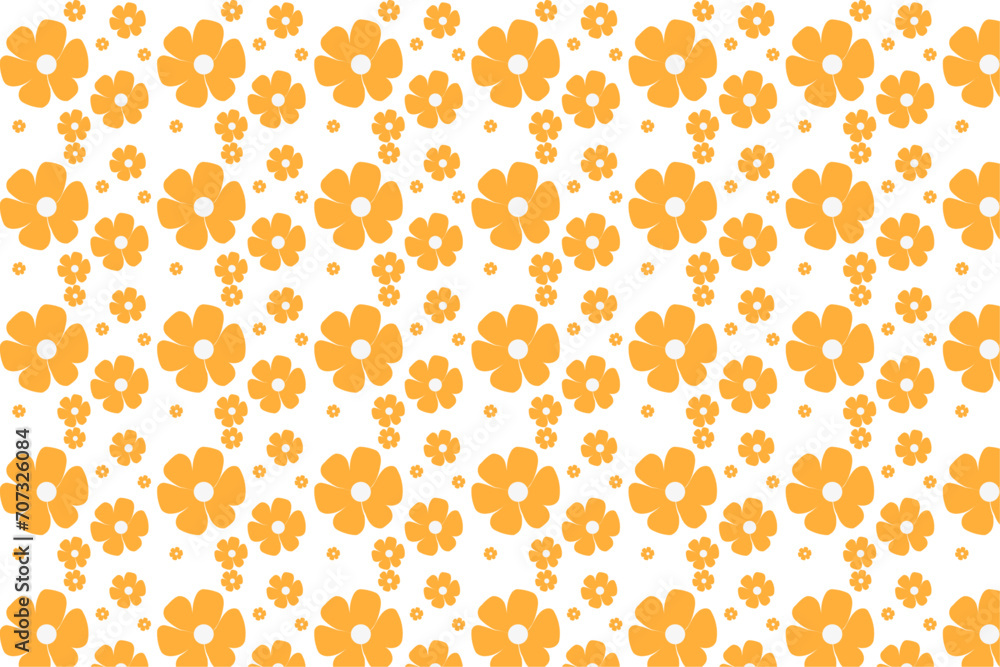 y2k 90s flower seamless floral pattern