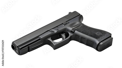 Semi-Automatic Pistol Glock on Transparent Background photo