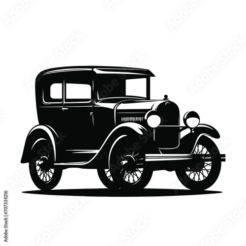 Vintage Car Silhouette © StockNinja