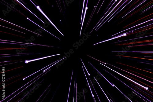 light lines of speed in space
