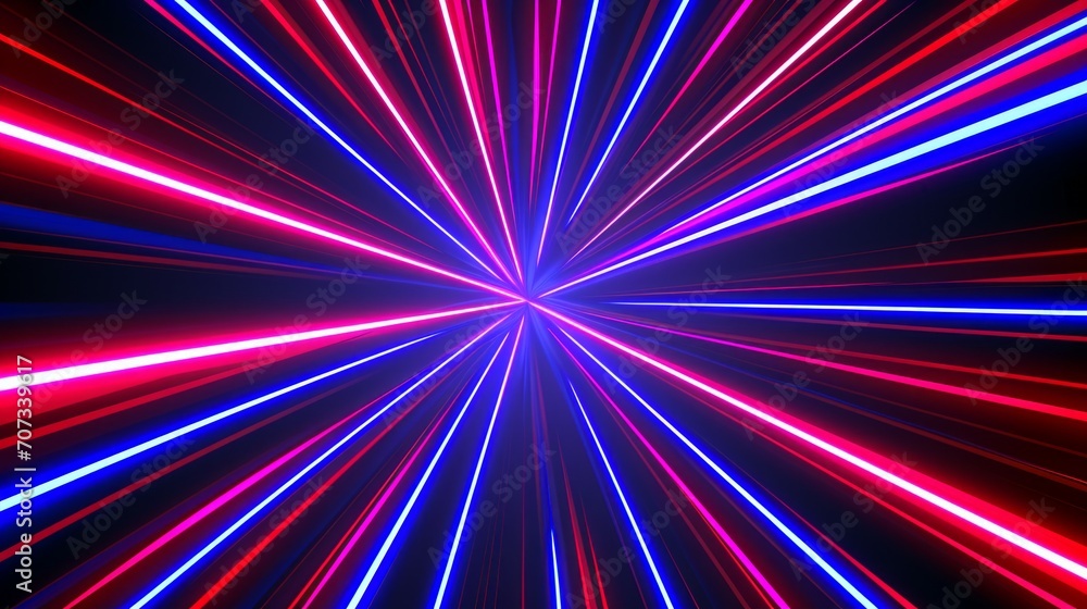Digital Dawn: Sci-Fi Neon Burst in Indigo and Crimson Digital Dawn: Sci-Fi Neon Burst in Indigo and Crimson