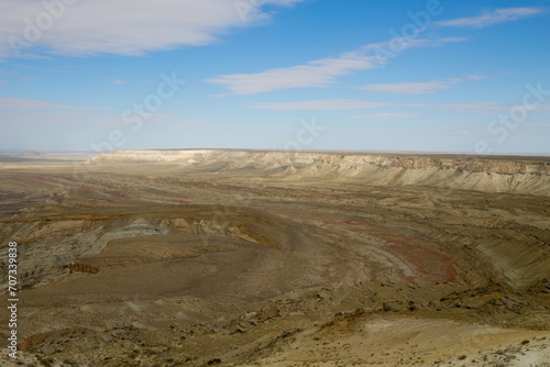 Mangystau region landscape, Kokesem area, Kazakhstan.