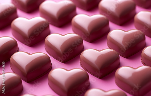 Sweetheart Symphony: A Perfect Pattern of Chocolate Love. Endless Romance in a Bite-Sized Treat.