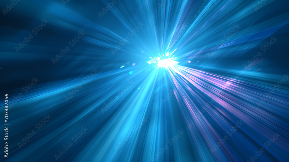 Digital image of light rays, stripes lines with blue light background Digital image of light rays, stripes lines with blue light background