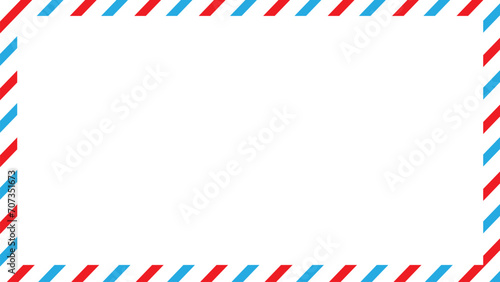 Postal avia envelope frame photo