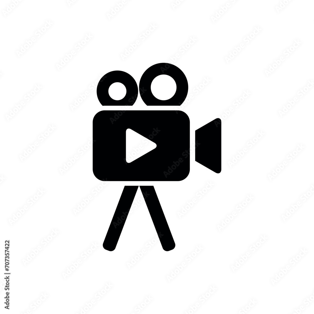 Video Camera Icon Vector Simple Design Video Camera Icon Vector Simple Design