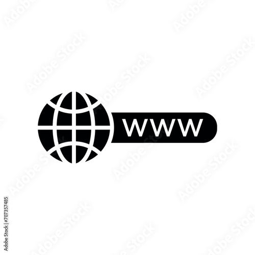 WWW Icon Vector Simple Design