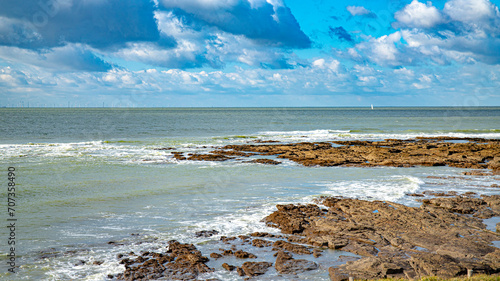 pornic and préfailles on french atlantic west coast loire atlantique photo