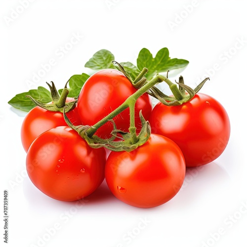 white background, tomatoes without reflection. 