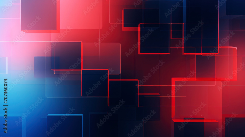 Abstract texture blue red background with 3d gradient geometric shapes of squares, cubes or retacles and cuboids for website, business, print design template or concrete stone pattern illustration Abstract texture blue red background with 3d gradient geometric shapes of squares, cubes or retacles and cuboids for website, business, print design template or concrete stone pattern illustration