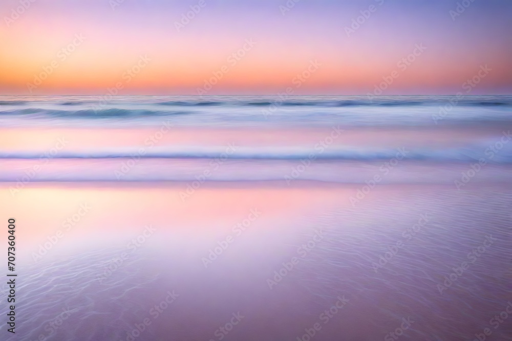 sunrise over the sea soft color theme