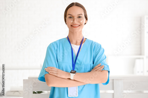 Portrait of female medical ...
