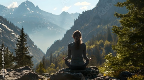 Majestic Peaks and Meditative Serenity