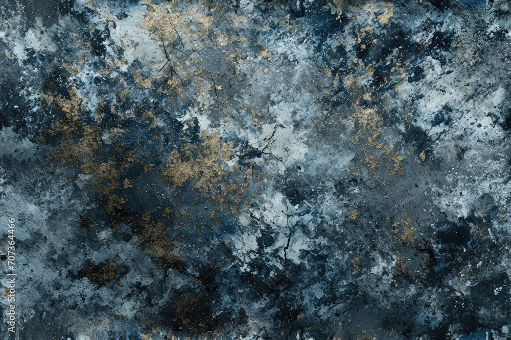 Raw Beauty, Abstract Gray and Blue Composition Raw Beauty, Abstract Gray and Blue Composition