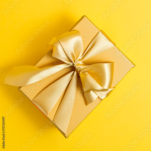 gift box gold ribbon