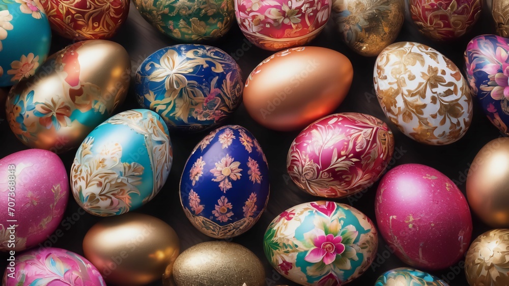Easter's charm a serene sunrise, playful bunny, or intricate still life. Adorned with pastels, blossoms, and eggs, it captures the essence of family, tradition, and spring's beauty, generative AI Easter's charm a serene sunrise, playful bunny, or intricate still life. Adorned with pastels, blossoms, and eggs, it captures the essence of family, tradition, and spring's beauty, generative AI