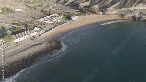 vista aerea playa de canarias, publicidad, marketing mogan  photo