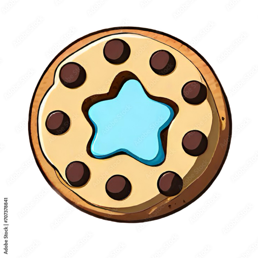 Fototapeta premium cookie with chocolate