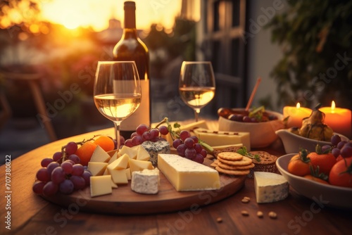 Stellenbosch Elegance: A Sophisticated Wine and Cheese Pairing Experience in South Africa, Showcasing the Art of Combining Different Flavors in the Culinary Culmination.

